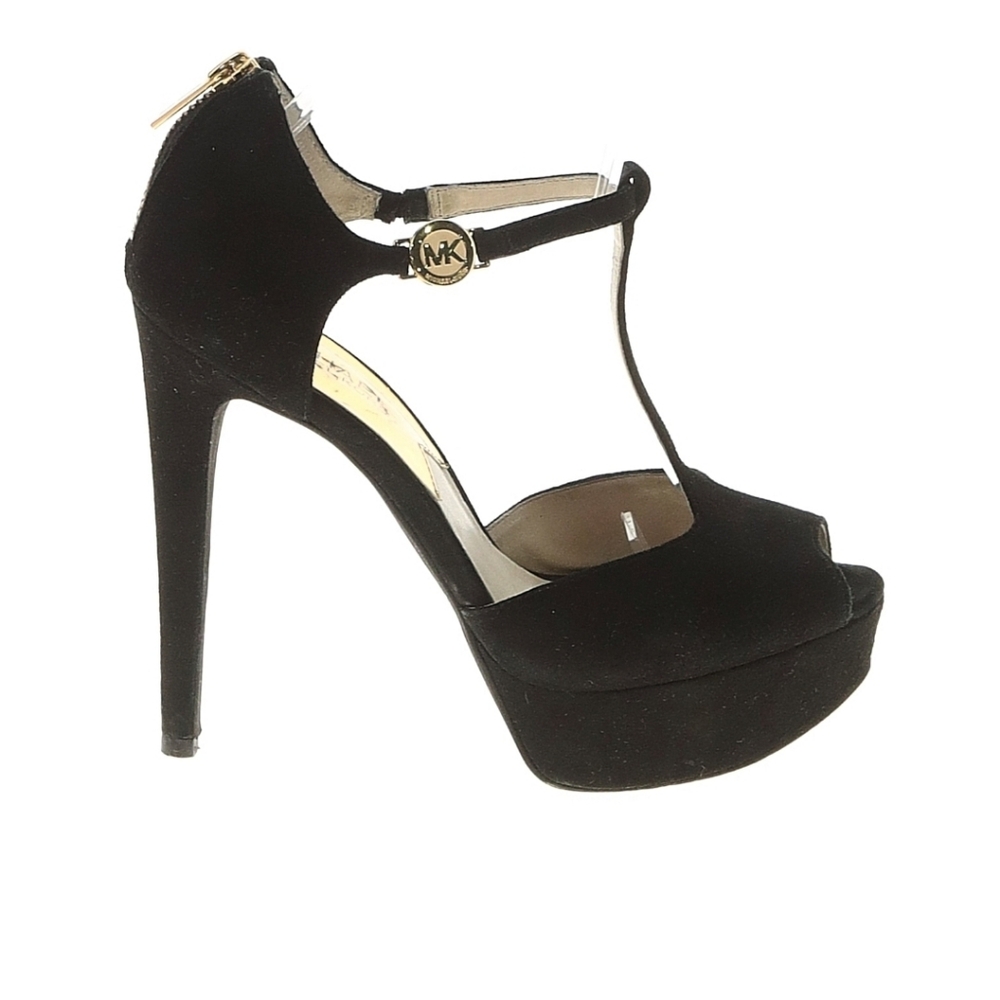 MICHAEL Michael Kors Black Peep-Toe Heels